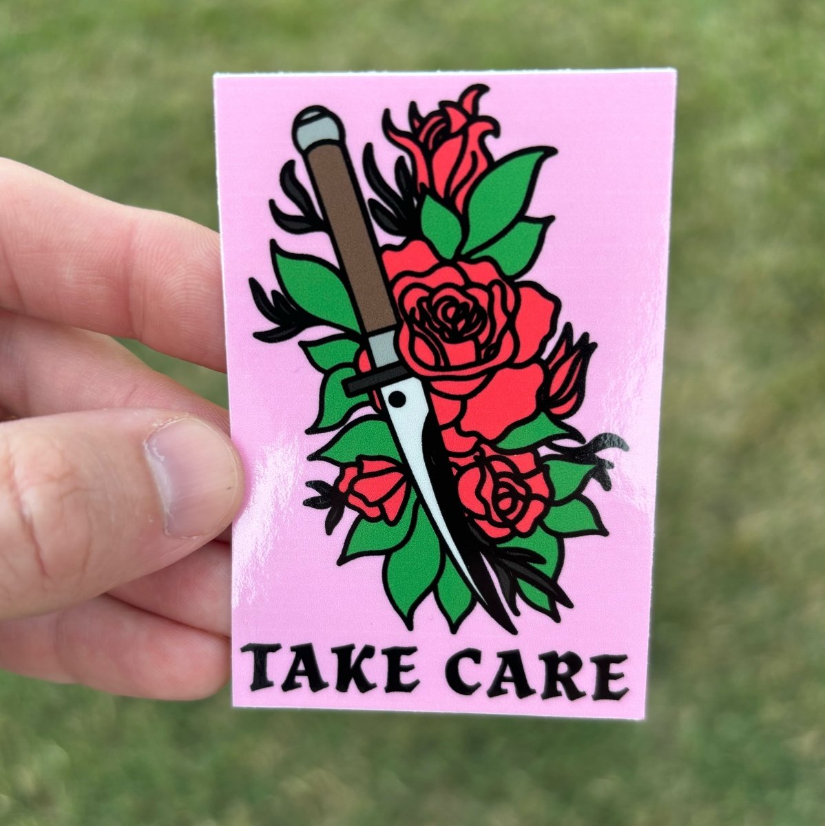 Take care sticker - Sticker - Pretty Bad Co.