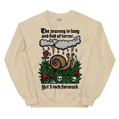 The journey is long and full of terror sweatshirt - Sweatshirt - Pretty Bad Co.