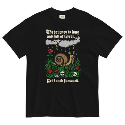 The journey is long and full of terror tshirt (black) - Pretty Bad Co.