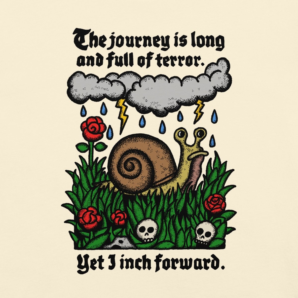 The journey is long and full of terror tshirt - T-Shirt - Pretty Bad Co.