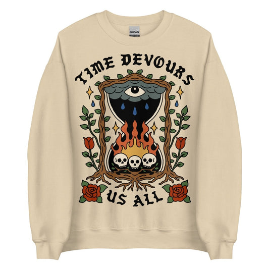 Time devours us all sweatshirt - Sweatshirt - Pretty Bad Co.