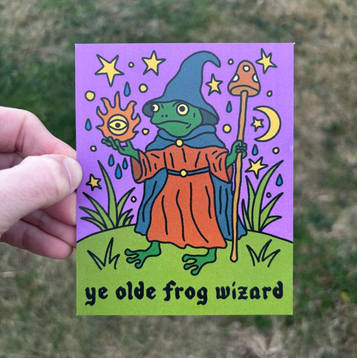 ye olde frog wizard 2.0 print (2 size options) - Print - Pretty Bad Co.