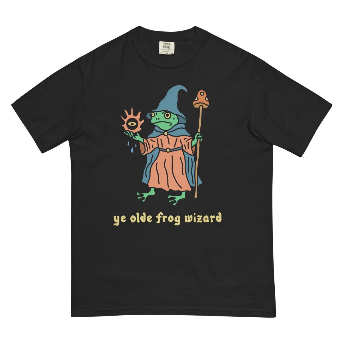 ye olde frog wizard 2.0 tshirt (black) - T-Shirt - Pretty Bad Co.