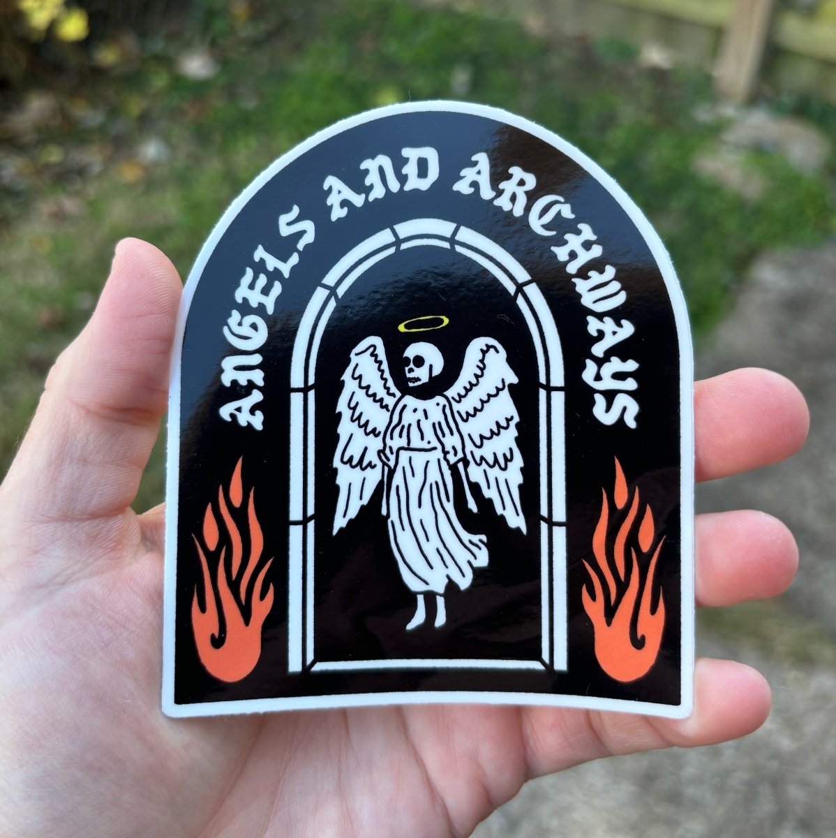 Pretty Bad Angels and archways sticker – Pretty Bad Co.