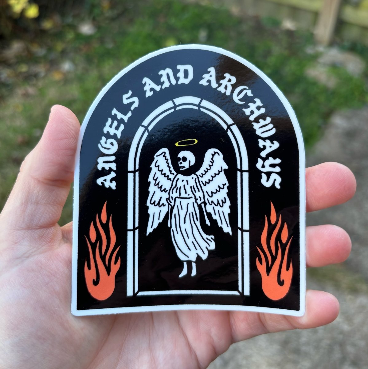 Angels and archways sticker - Sticker - Pretty Bad Co.