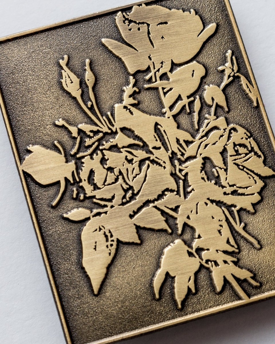 Antique Gold Roses Pin - Enamel Pin - Pretty Bad Co.