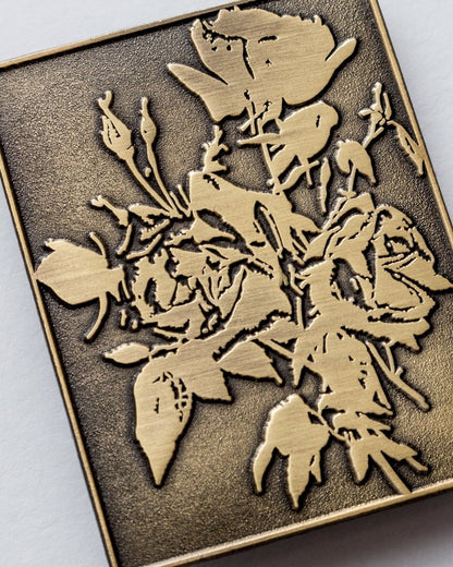 Antique Gold Roses Pin - Enamel Pin - Pretty Bad Co.
