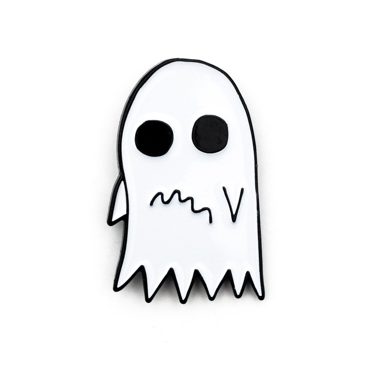 Anxious Ghost Pin - Enamel Pin - Pretty Bad Co.