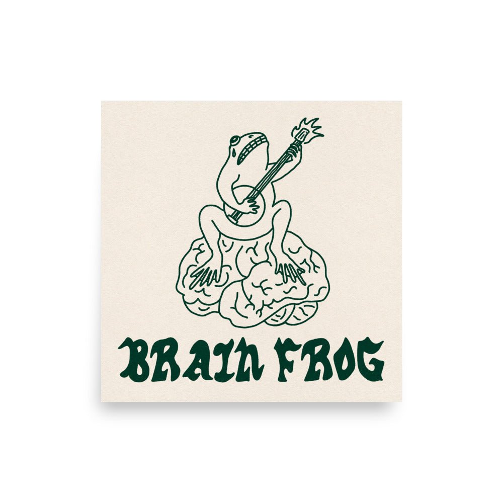Brain Frog Print - Pretty Bad Co.