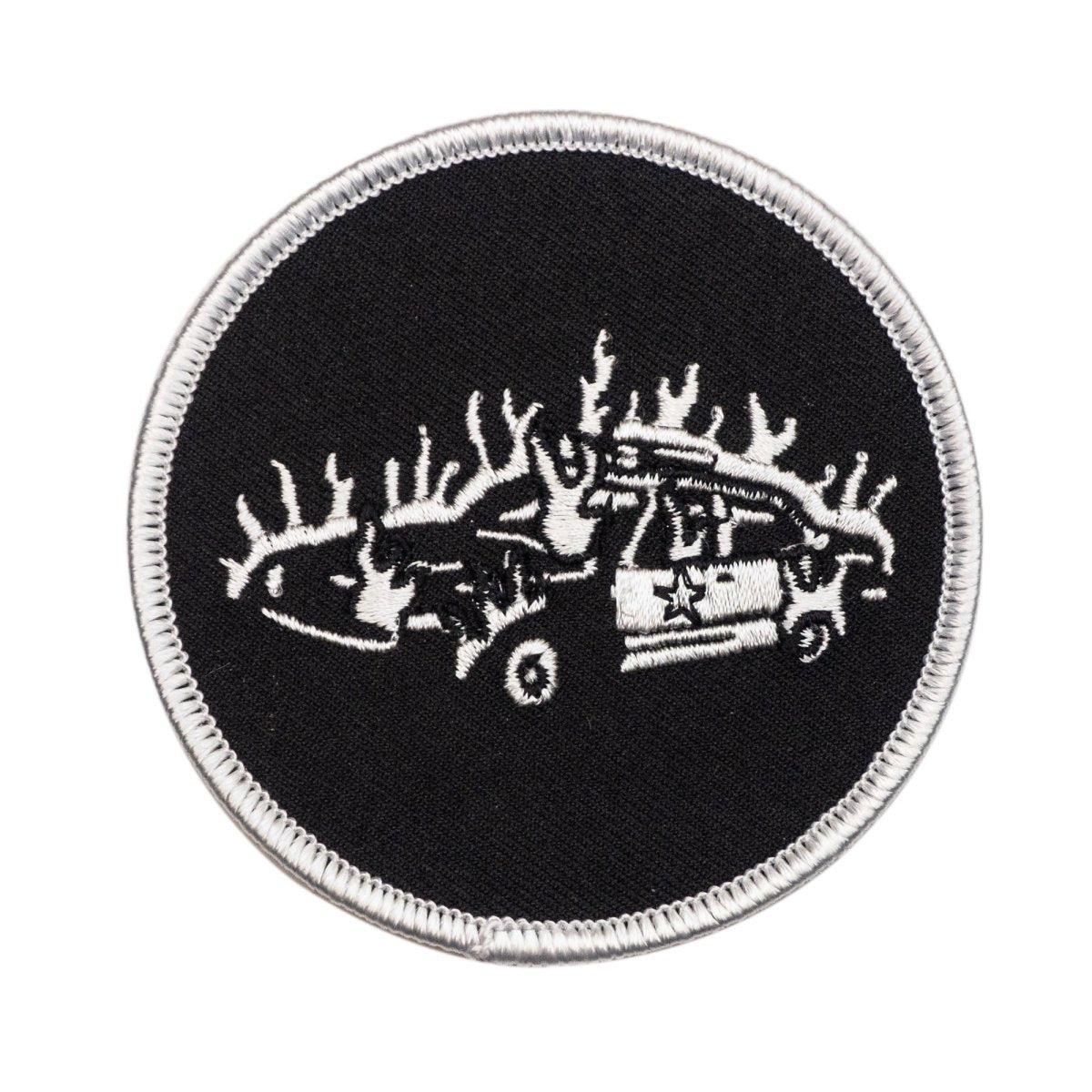 Burning Cop Car Patch - Patch - Pretty Bad Co.