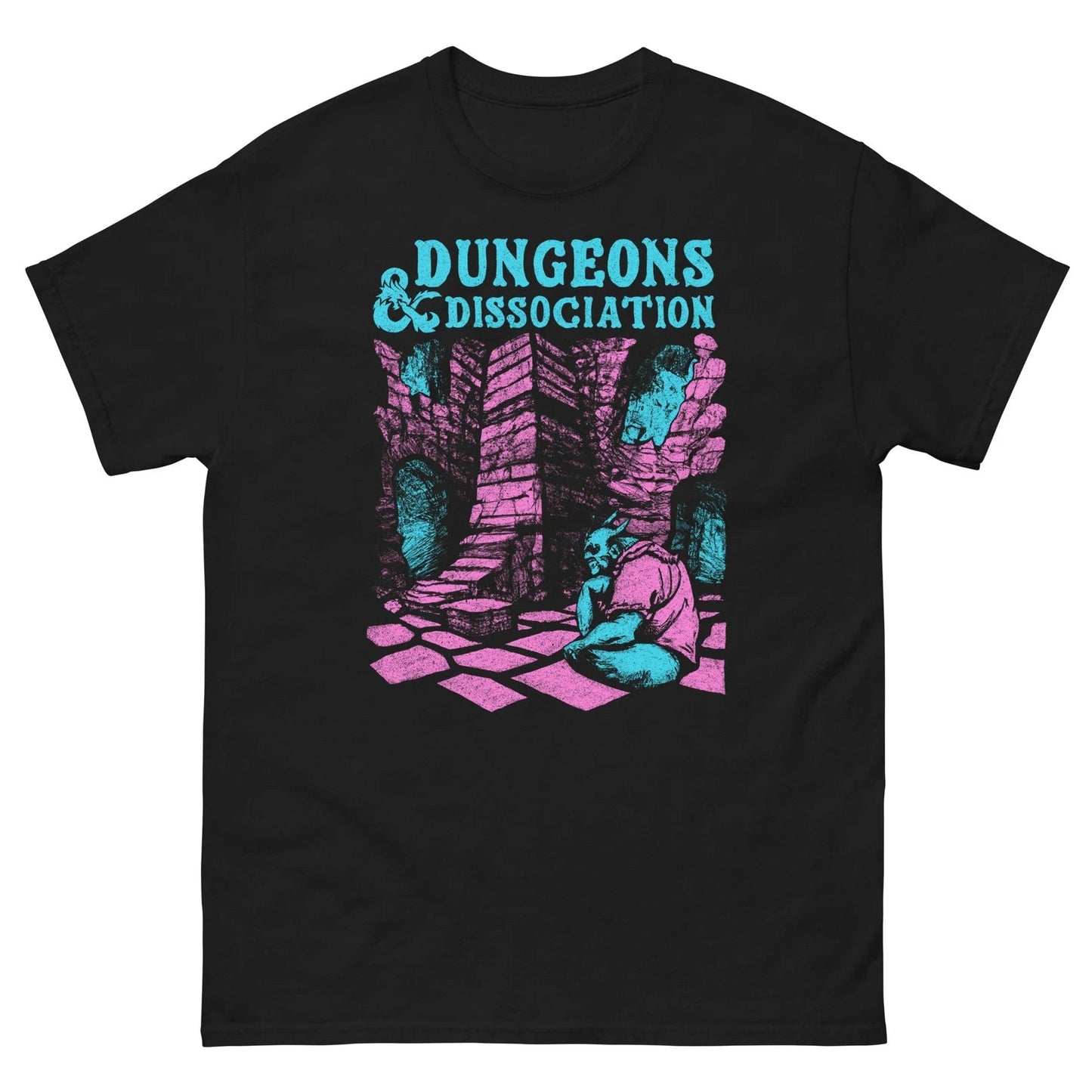 Dungeons & Dissociation Standard T-Shirt - T-Shirt - Pretty Bad Co.