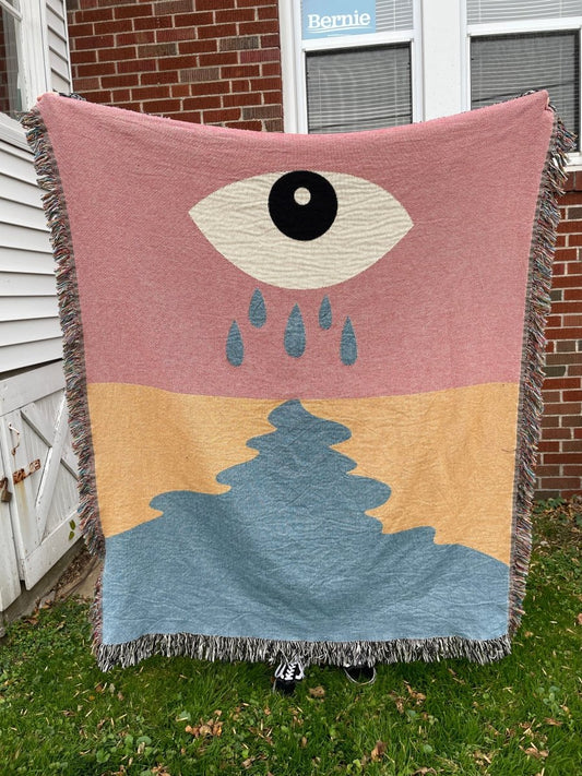 Eye River Blanket - Woven Blanket - Pretty Bad Co.