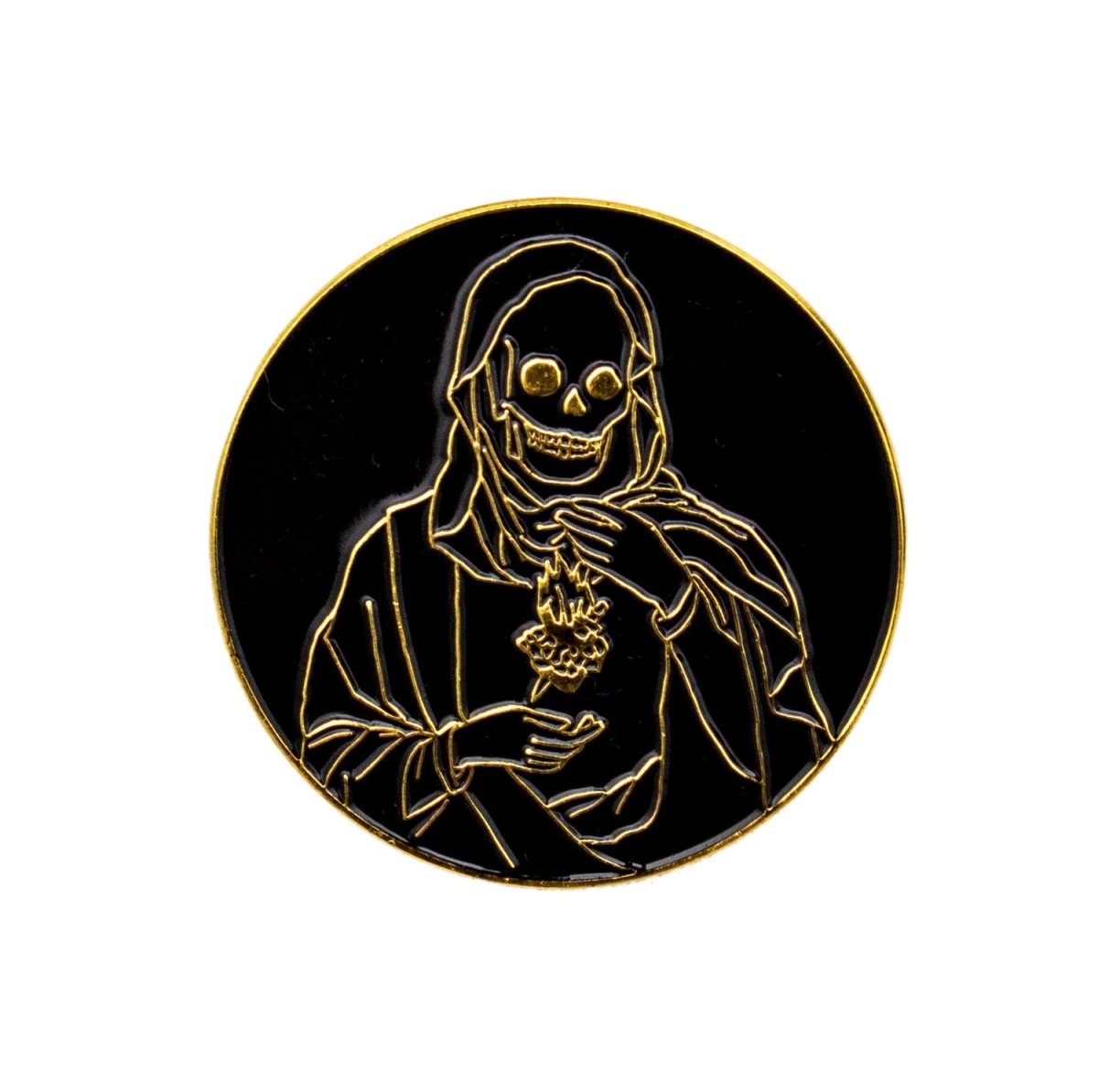 Holy Reaper Sacred Heart Pin - Enamel Pin - Pretty Bad Co.