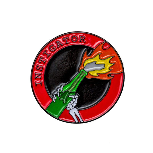 Instigator Molotov Cocktail Pin - Enamel Pin - Pretty Bad Co.