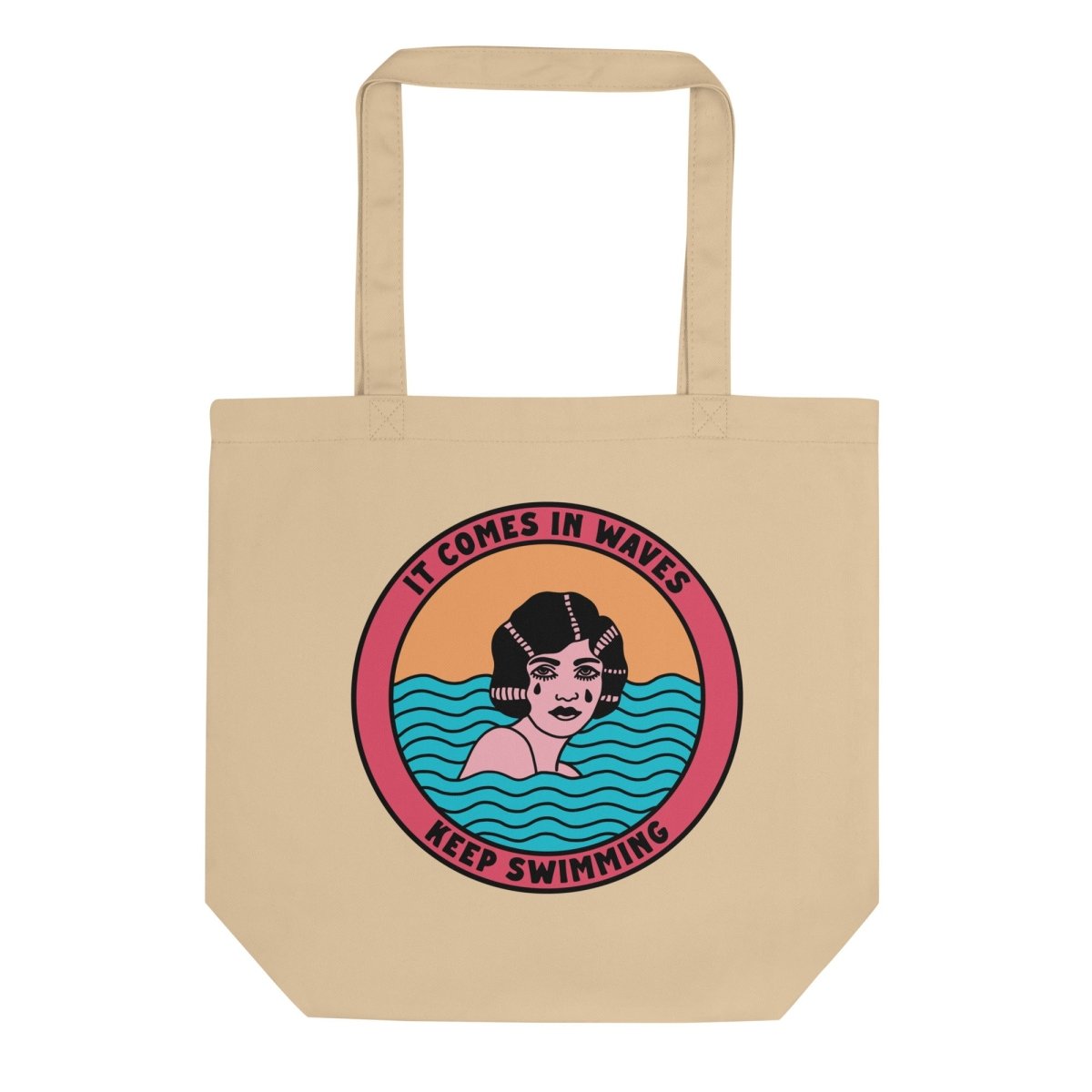 It comes in waves eco tote bag - Tote Bag - Pretty Bad Co.