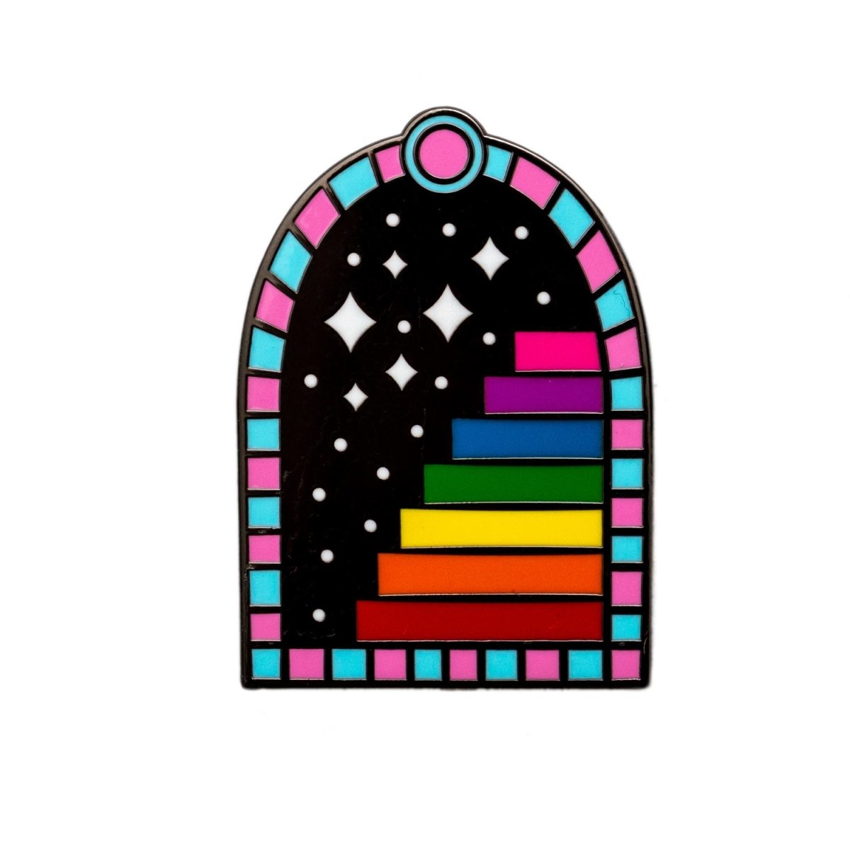 Rainbow Portal Pin - Enamel Pin - Pretty Bad Co.
