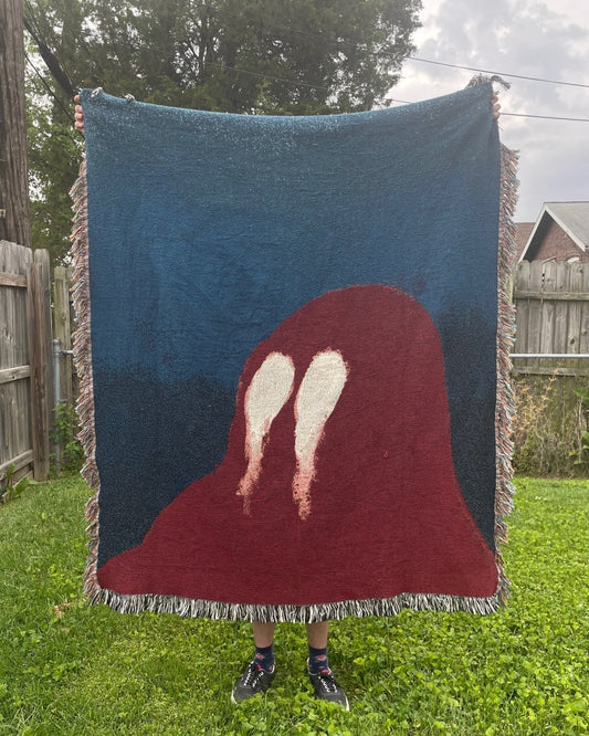 Red blob blanket - Woven Blanket - Pretty Bad Co.