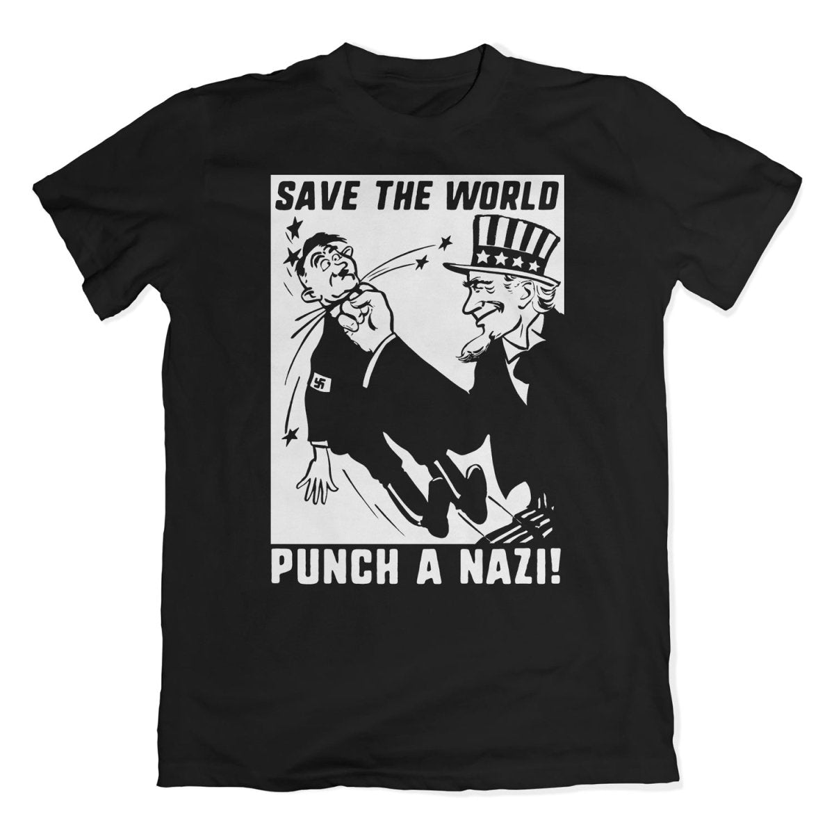 Save The World Punch A Nazi T-Shirt - T-Shirt - Pretty Bad Co.