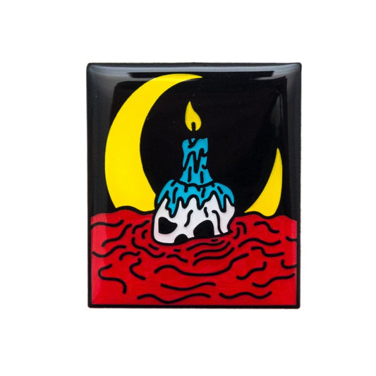 Skull Candle Pin - Enamel Pin - Pretty Bad Co.