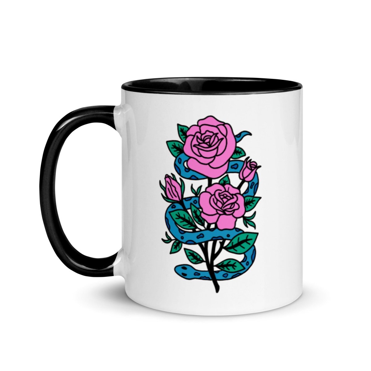 Snake and rose mug - Mug - Pretty Bad Co.