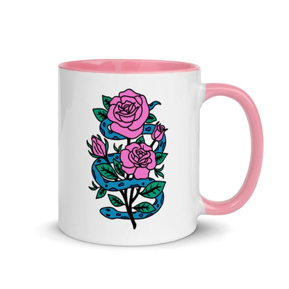Snake and rose mug - Mug - Pretty Bad Co.