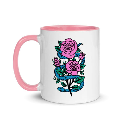 Snake and rose mug - Mug - Pretty Bad Co.