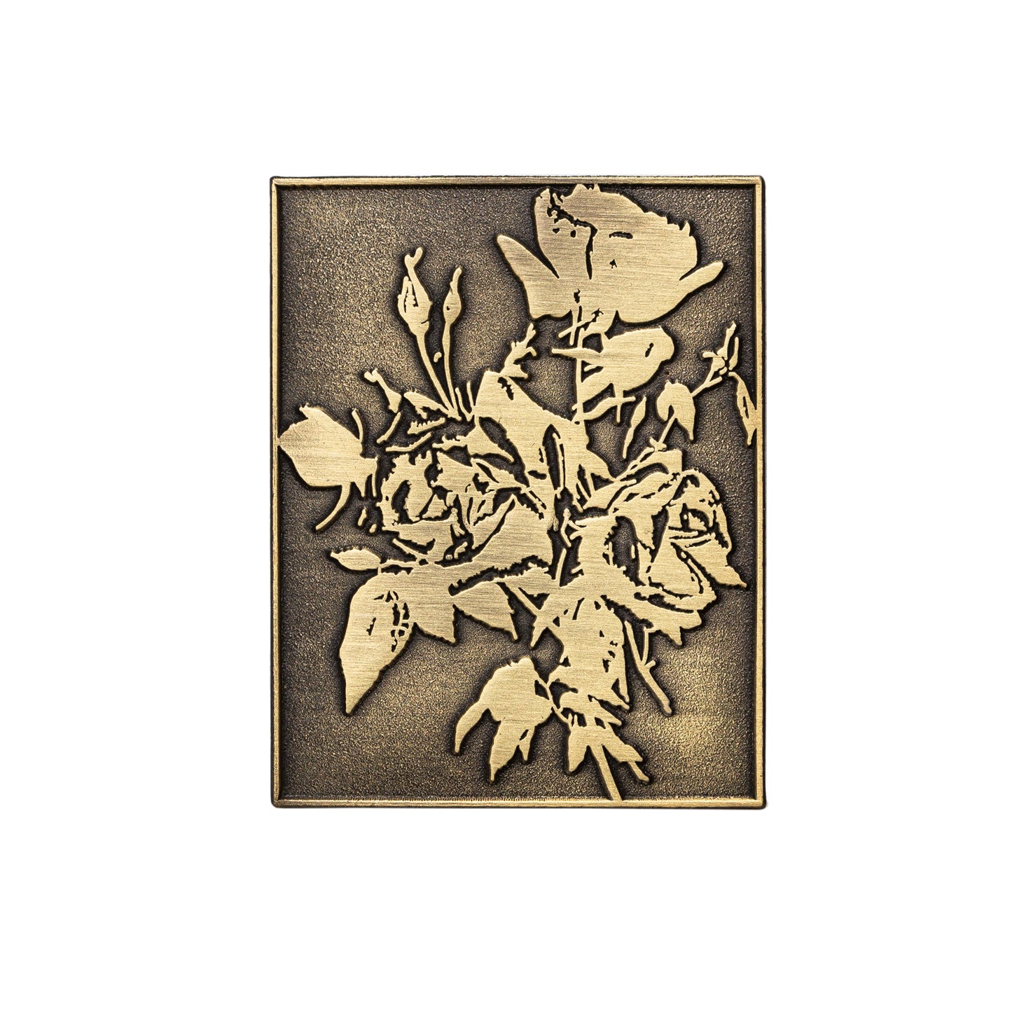 Antique Gold Roses Pin