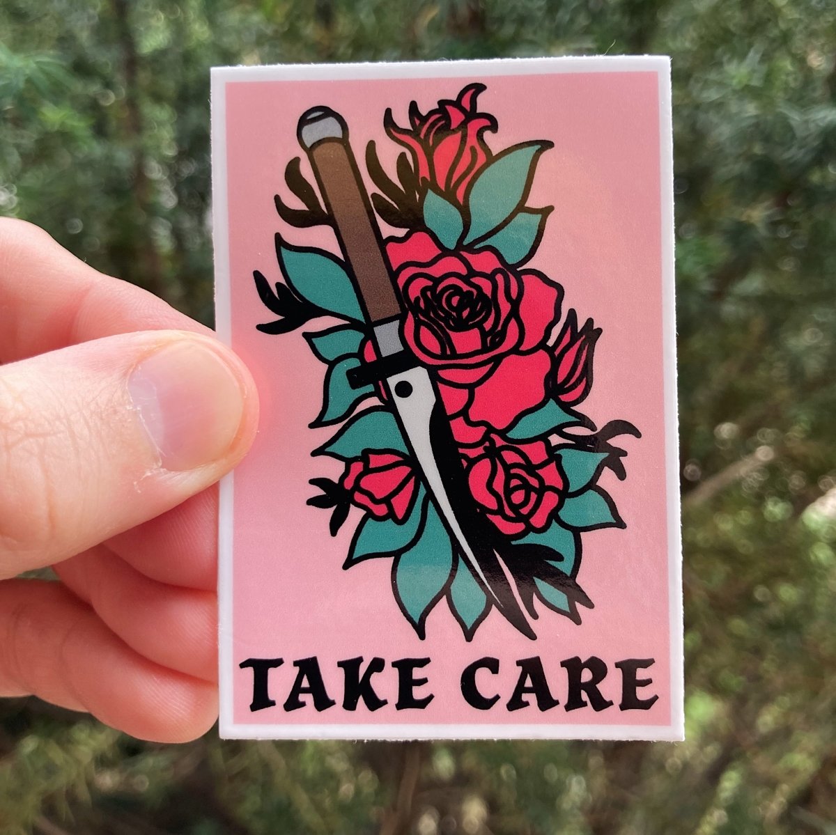 Take care sticker - Sticker - Pretty Bad Co.