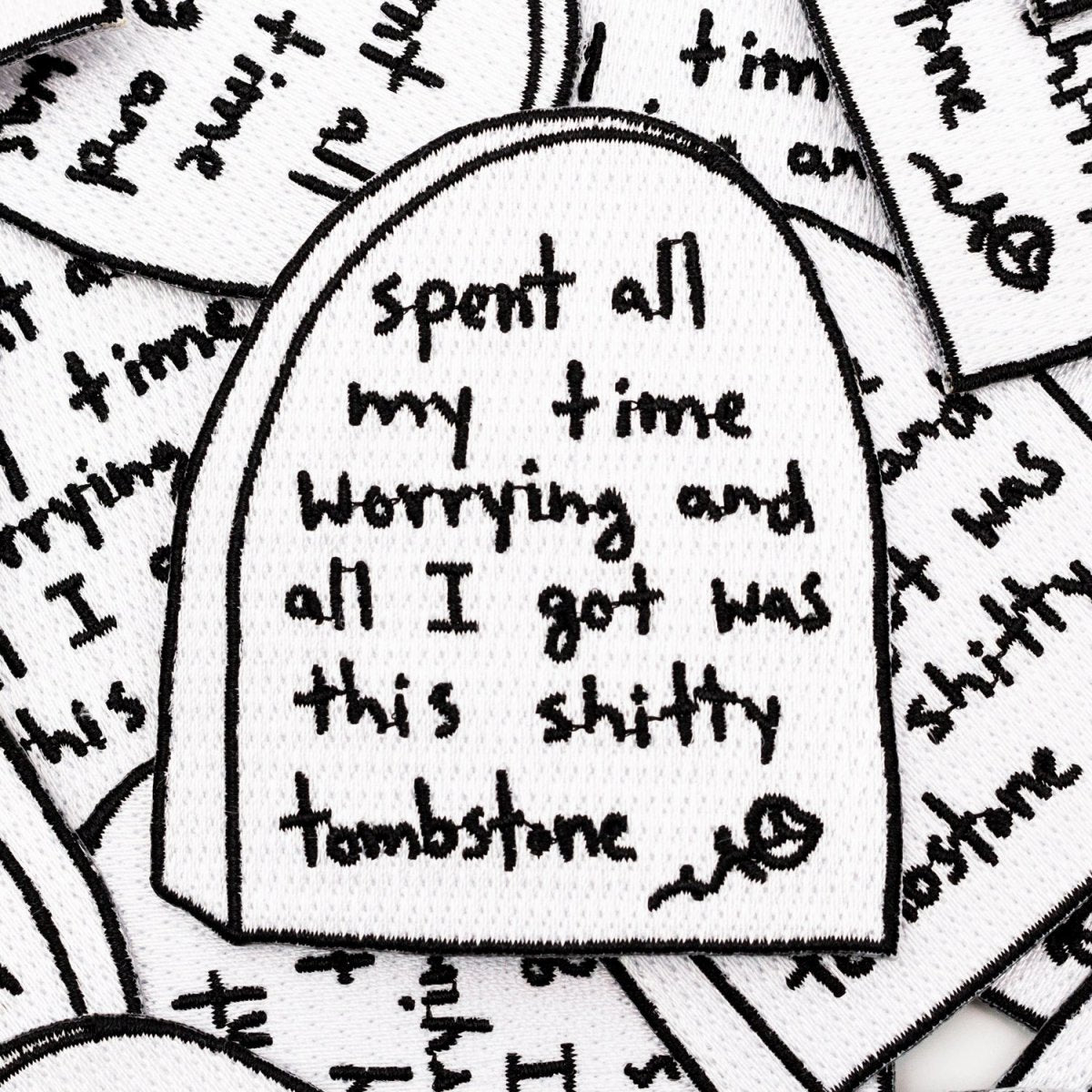 Worry Tombstone Patch - Patch - Pretty Bad Co.